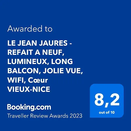 Le Jean Jaures - Refait A Neuf, Lumineux, Long Balcon, Jolie Vue, Wifi, Cœur Vieux-nice * Nizza